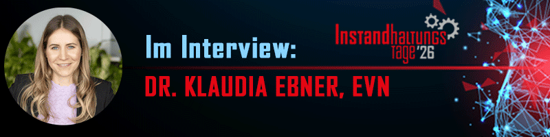 Klaudia Ebner, EVN, im Interview zum Vortrag bei den INSTANDHALTUNGSTAGEN 2026 in Salzburg