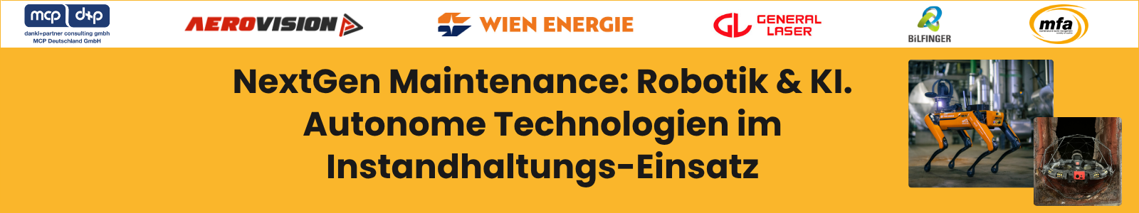 NextGen Maintenance am 14. Oktober 2026: Robotik und KI, autonome Technologien im Instandhaltungs-Einsatz